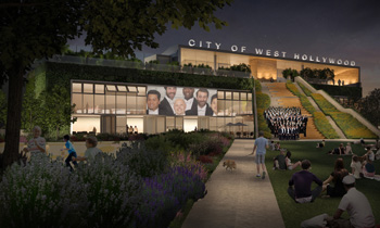 The re-imagined West Hollywood Park by  LPA's integrated design team will include a high-performance recreation center and lively community park.