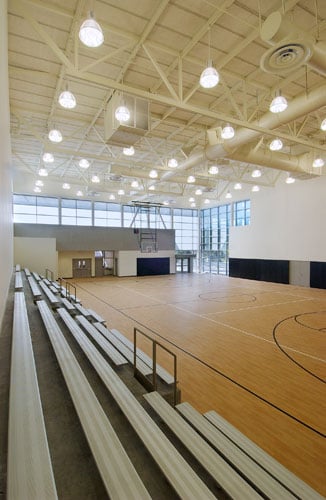Joint-use gym at Cesar Chavez Elementary School
