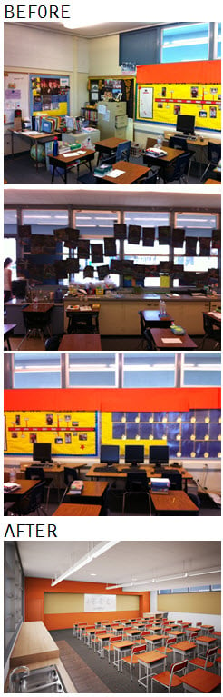 Davis Magnet School Before and After Greenovation