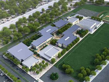 A California Green School from above