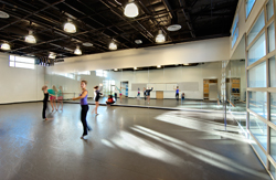 Dance room at Laguna Beach High School Modernization