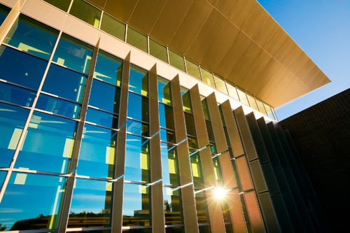 Light infused architecture at Santiago Canyon College