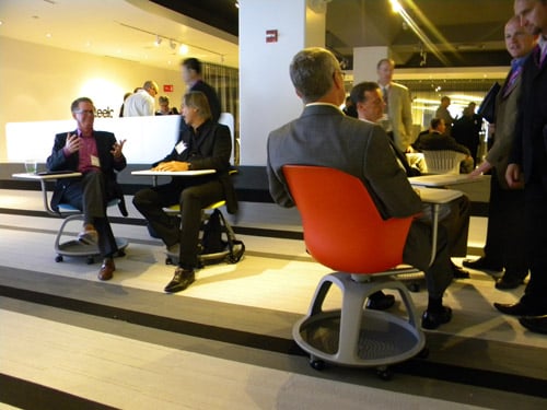 Collaborative classroom furniture used by LPA Interior Designers