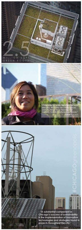 Chicago's sustainable urban design inspires documentary, featured in Green Unplugged.